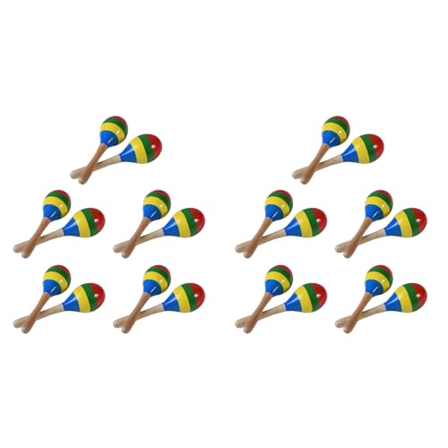 Uikdjgu Maracas Handpercussion-Rasseln, Rumba-Shaker-Musikinstrument Aus für Kinder und Erwachsene, 20Er-Set Uikdjgu Maracas Handpercussion-Rasseln, Rumba-Shaker-Musikinstrument Aus für Kinder und Erwachsene, 20Er-Set von Uikdjgu