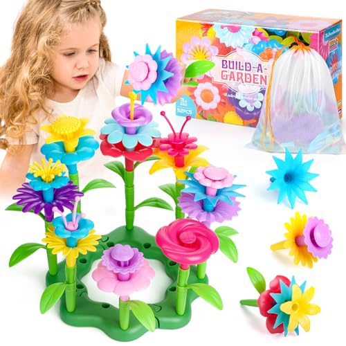 Uilfsur Blumengarten Spielzeug ab 3 Jahre Mädchen,Blumen Steckspiel,Montessori Spielzeug Motorikspielzeug,DIY Bouquet Sets ab 3 4 5 Jahre Mädchen Junge Geburtstags Geschenk Uilfsur Blumengarten Spielzeug ab 3 Jahre Mädchen,Blumen Steckspiel,Montessori Spielzeug Motorikspielzeug,DIY Bouquet Sets ab 3 4 5 Jahre Mädchen Junge Geburtstags Geschenk von Uilfsur