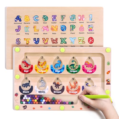 Uiseba Dinosaurier Mini magnetische Farbe und Zahl Labyrinth Montessori Spielzeug für Alter 3 4 5, Kleinkind Busy Board, Pädagogische Vorschule Lernaktivitäten, Jungen und Kinder Uiseba Dinosaurier Mini magnetische Farbe und Zahl Labyrinth Montessori Spielzeug für Alter 3 4 5, Kleinkind Busy Board, Pädagogische Vorschule Lernaktivitäten, Jungen und Kinder von Uiseba