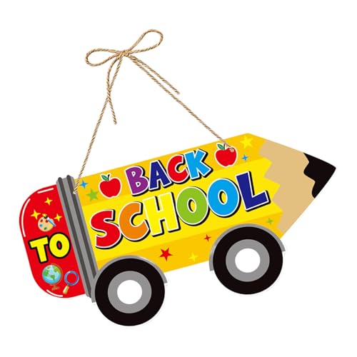 1 Stück / 2 Stück Willkommen in der Schule zum Aufhängen an der Tür des Klassenzimmers aus Papier, Dekoration für den Eingang, Partyzubehör am ersten Tag 1 Stück / 2 Stück Willkommen in der Schule zum Aufhängen an der Tür des Klassenzimmers aus Papier, Dekoration für den Eingang, Partyzubehör am ersten Tag von Uitndvyte