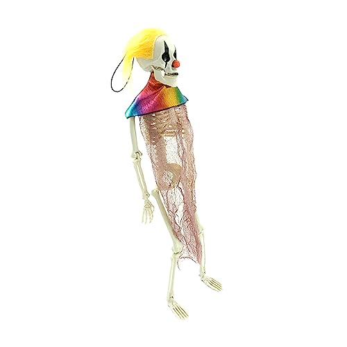 1 Stück kleine Halloween-Skelett-Statue, gruselige Partydekoration oder Friedhofshaus im Freien von Uitndvyte