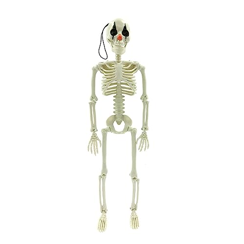 1 x kleine Halloween-Skelett-Statue, gruselige Party-Dekoration oder Friedhofshaus im Freien von Uitndvyte