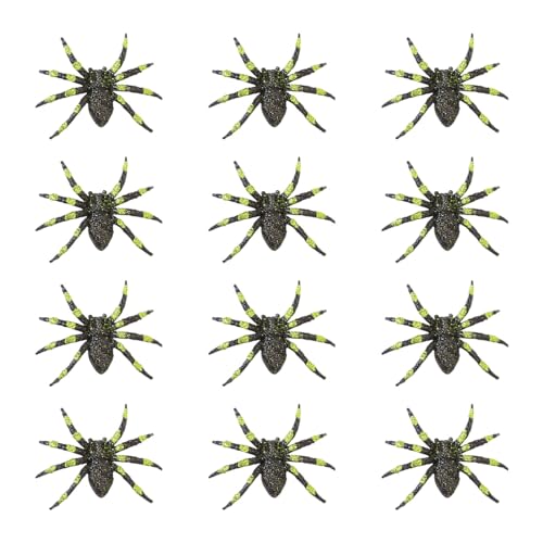 12 Stück Realistische Spinne Halloween Schreibtischdekoration für drinnen und draußen 12 Stück Realistische Spinne Halloween Schreibtischdekoration für drinnen und draußen von Uitndvyte