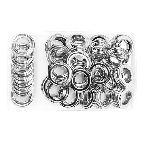 20 mm Ösen, großes Segeltuch-Ösen-Set, silberne Metallösen, Stoffvorhänge von Uitndvyte