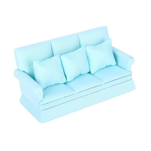 Dolls House Dreisitz Sofa Model Möbelmodell Zubehör Teenager Mädchen Für 1:12 Dollhouses Wohnzimmer Dekorationen Dolls House Dreisitz Sofa Model Möbelmodell Zubehör Teenager Mädchen Für 1:12 Dollhouses Wohnzimmer Dekorationen von Uitndvyte