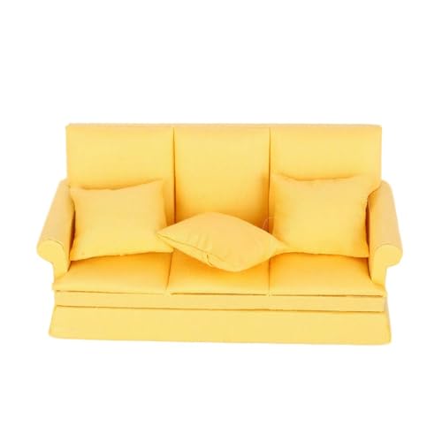 Dolls House Dreisitz Sofa Model Möbelmodell Zubehör Teenager Mädchen Für 1:12 Dollhouses Wohnzimmer Dekorationen Dolls House Dreisitz Sofa Model Möbelmodell Zubehör Teenager Mädchen Für 1:12 Dollhouses Wohnzimmer Dekorationen von Uitndvyte
