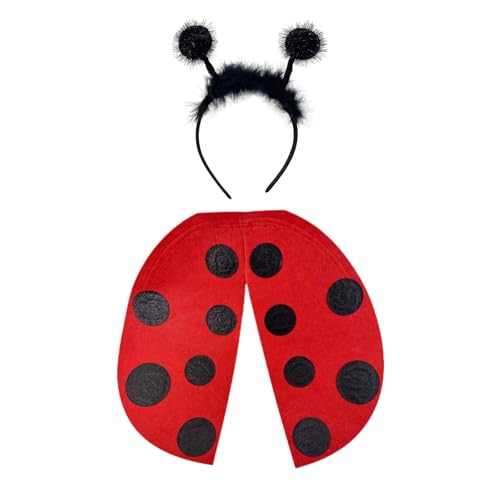 Lady Bugswing Kostüm Zubehör für Mädchen 3-8 Halloween Kostüm Kinder Geburtstag Cosplay Halloween von Uitndvyte