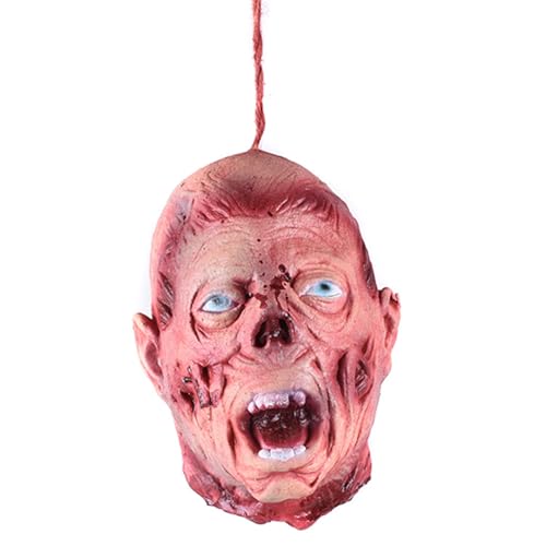 Realistischer menschlicher Kopf, Spukhaus-Dekoration, gruseliger Garten, Urlaub, Ornament, Horror, Innen- und Außendekoration Realistischer menschlicher Kopf, Spukhaus-Dekoration, gruseliger Garten, Urlaub, Ornament, Horror, Innen- und Außendekoration von Uitndvyte