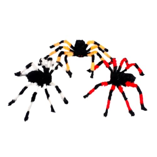 Spukhaus Zubehör Plüsch Spinne Halloween Heimdekoration Plüsch Spinne Sammlung Halloween Innenspaß von Uitndvyte
