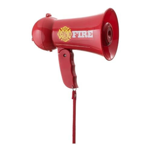 Uitndvyte Kinder Feuerwehrmann Sprachwechsler Cosplay Megaphone Spielzeug Mit Realistischen Alarmklängen Für EIN Engagiertes Totendspiel Uitndvyte Kinder Feuerwehrmann Sprachwechsler Cosplay Megaphone Spielzeug Mit Realistischen Alarmklängen Für EIN Engagiertes Totendspiel von Uitndvyte