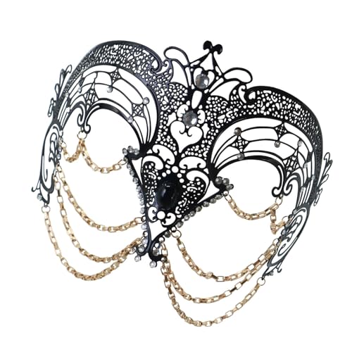 Uitndvyte Maskerade Augen-Metallquasten mit Strasssteinen für Damen, Hochzeit, Halloween, Maskerade, Cosplay, Party Uitndvyte Maskerade Augen-Metallquasten mit Strasssteinen für Damen, Hochzeit, Halloween, Maskerade, Cosplay, Party von Uitndvyte