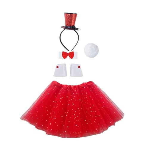 Uitndvyte Neujahrsparty-Kostüm-Set, Fliege, Tüllrock, gestreifte Strümpfe, Las Vegas, Karneval, Party-Requisiten Uitndvyte Neujahrsparty-Kostüm-Set, Fliege, Tüllrock, gestreifte Strümpfe, Las Vegas, Karneval, Party-Requisiten von Uitndvyte