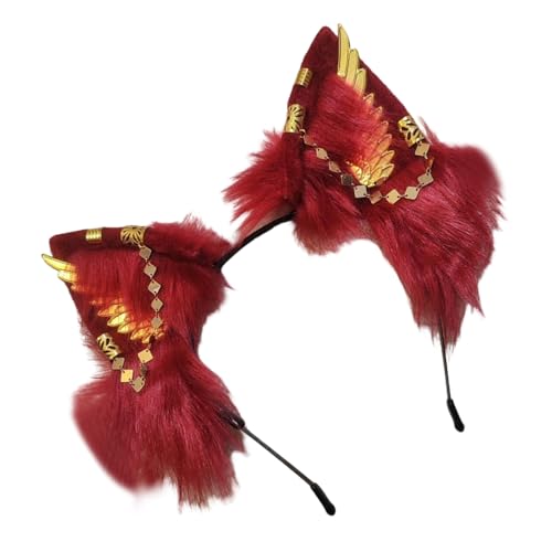 Uitndvyte Plüsch-Ohr-Stirnband, modisches Haar-Accessoire, Cosplay-Haarteile für Anime-Rollenspiele und einzigartige Mode-Statements Uitndvyte Plüsch-Ohr-Stirnband, modisches Haar-Accessoire, Cosplay-Haarteile für Anime-Rollenspiele und einzigartige Mode-Statements von Uitndvyte