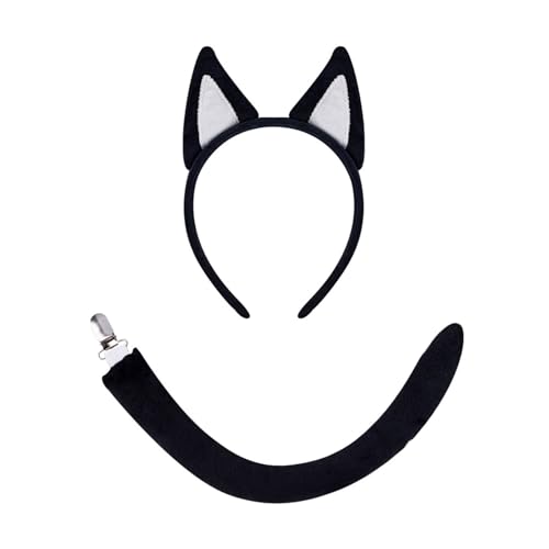 Uitndvyte weiches Plüsch-Tierohr-Stirnband für Themen, kinderfreundlich, Dschungel-Themen-Zubehör, Cosplay-Schwanz als Geschenk Uitndvyte weiches Plüsch-Tierohr-Stirnband für Themen, kinderfreundlich, Dschungel-Themen-Zubehör, Cosplay-Schwanz als Geschenk von Uitndvyte