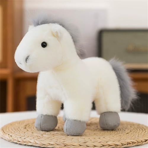 Uixxducc 1pcs Pferd Kuscheltier Superweich 30 cm Plüsch Spielzeug Pferd Plüschtier - Das Niedliche Baby Geschenk Für Pferdefreunde (Weiß) von Uixxducc