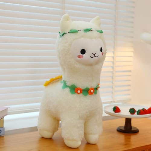 Uixxducc Alpaka Kuscheltier, Alpaka Stofftier Plüschtier, Plüschtiere Süß Lama Puppe Plüsch, Weiche Alpaka Plüsch Spielzeug, Geschenk für Kinder Mädchen Jungen (60cm,Weiß) von Uixxducc
