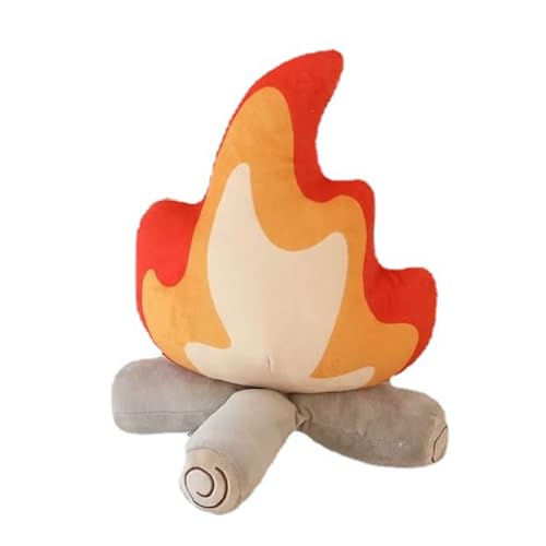 Uixxducc Baumzweig Lagerfeuer Plüschtier，Feuer-Kuscheltier，Weiches Lagerfeuer Stofftier Plüschtier Plüsch Spielzeug Wurfkissen Geschenke für Kinder (27x30cm) von Uixxducc