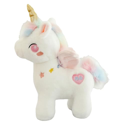 Uixxducc Einhorn Kuscheltier, Kawaii Einhorn Plüschtier Pferd Stofftier, Plüsch Einhorn für Kinder Mädchen Jungen, Einhorn Geschenk zum Geburtstag Weihnachten (55cm,Rosa) von Uixxducc