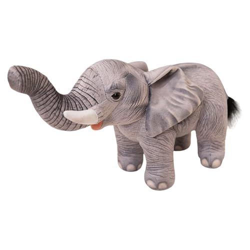 Uixxducc Elefant Kuscheltier, Elefant Plüschtier Stofftier, Weiches Elefant Plüschspielzeug, Geburtstag Geschenk für Kinder, Baby, Mädchen und Jungen (30cm,Grau) von Uixxducc