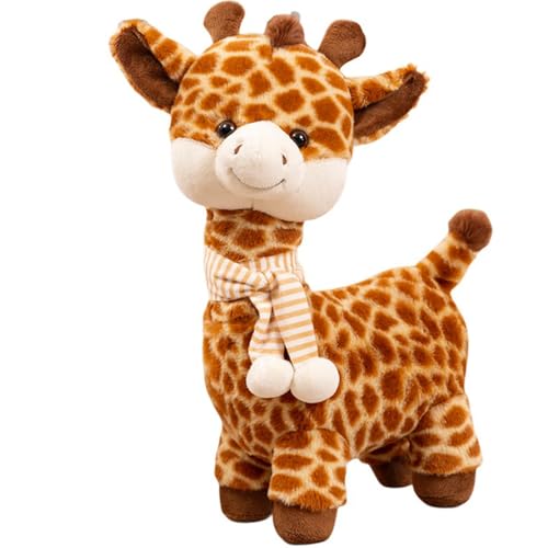 Uixxducc Giraffe Kuscheltier Plüschtier Niedlichen Giraffe Plushie zum Kuscheln und Spielen,Plüsch Giraffe Puppe Spielzeug Geschenk für Kinder Jungen Mädchen (30cm) von Uixxducc