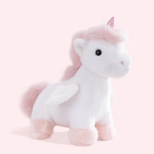 Uixxducc Kuscheltier Einhorn, Süßes Plüschtier Einhorn Stofftier, Einhörner Plüsch Spielzeug zum Spielen und Kuscheln, Geschenk für Mädchen Jungen Kinder & Erwachsene (25cm,Weiß) von Uixxducc