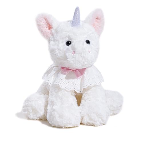 Uixxducc Kuscheltier Einhorn Plüschtier – Süßes Stofftier Einhörner Plüsch Spielzeug mit Glitzerhorn & Rosa Ohren – Ideal als Einhorn Plüschtier für Mädchen & Geschenkidee (32cm) von Uixxducc
