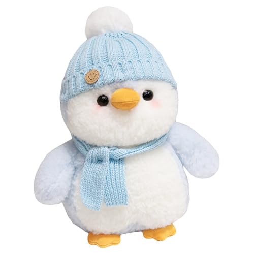 Uixxducc Kuscheltier Pinguin, 30cm Pinguin Stofftier Plüschtier, Süße Pinguin Plüsch Spielzeug Plüschpinguin Geschenke für Jungen Mädchen Kinder (30cm,Blau) von Uixxducc