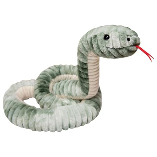 Uixxducc Kuscheltier Riesige Schlange Plüschtier weiches kuscheliges gefüllte Tier Schlange Stofftier Plüsch Spielzeug für Jungen & Mädchen,Geschenke für Kinder oder Freundin (Klein 120cm,Matcha Grün) von Uixxducc