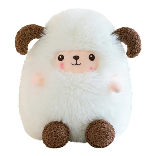 Uixxducc Kuscheltier Schaf, Süßes Plüschtier Schaf Stofftier, Flauschiges Klein Lamm Kawaii Schaf Plüsch Spielzeug, Geschenk für Mädchen, Jungen & Babys (55cm,Weiß) von Uixxducc