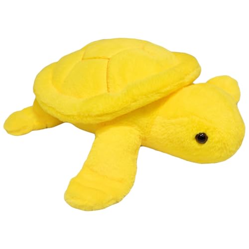 Uixxducc Kuscheltier Schildkröte, Süße Schildkröte Plüschtier, Weiche Kuschel Schildkröte Stofftier Kissen, Schildkröten Plüsch Spielzeug, Geschenk für Mädchen, Jungen, Kinder (25cm,Gelb) von Uixxducc