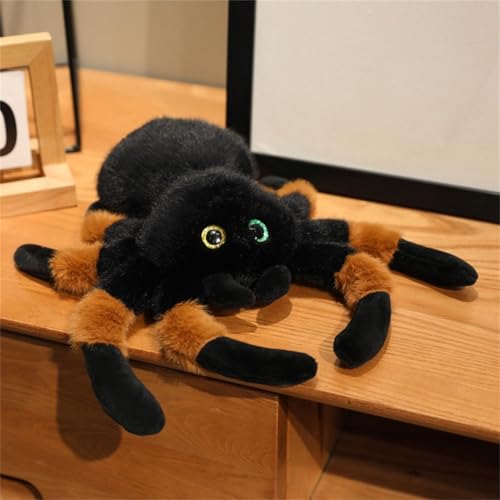 Uixxducc Lebensechte Spinne Plüschtier Puppe, Stofftier Niedlicher Spinnen, Kuscheltiere Simulation Spinne, Kuscheltier Geschenk Spinnenpuppe Für Kinder Geschenk (Puppe,B) von Uixxducc