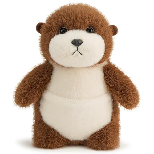 Uixxducc Otter Kuscheltier 23/30cm Plushies Otter Plüschtier Stofftier Flauschiger Plüsch Puppe Spielzeug Geburtstag Geschenke für Jungen und Mädchen (23cm) von Uixxducc