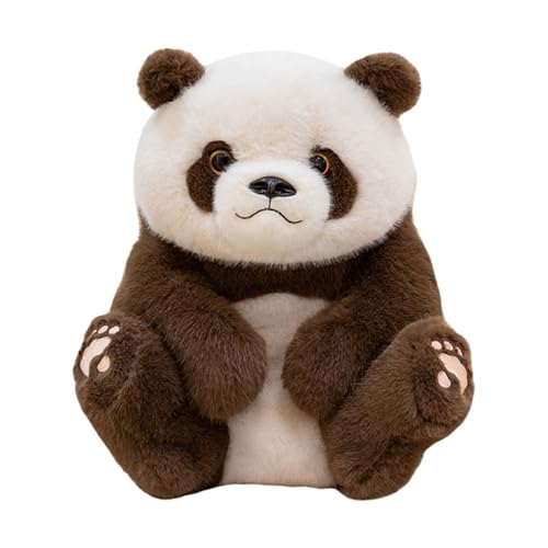 Uixxducc Panda Kuscheltier Stofftier, Plüschtier Panda Tier Kissen, Niedliche Pandabär Plüsch Spielzeug, Geschenke für Kinder Jungen und Mädchen (36cm,Braun) von Uixxducc
