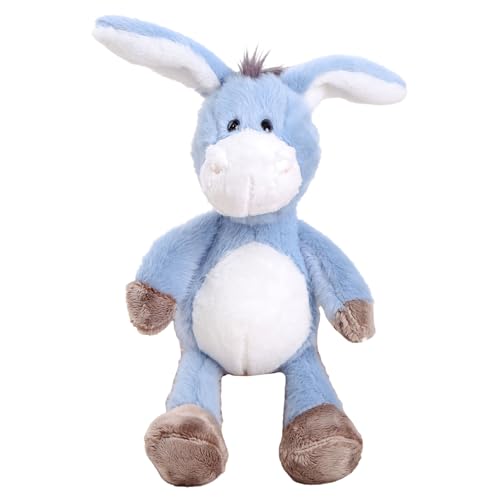 Uixxducc Plüschtier Esel Kuscheltier Süßes Stofftier aus weichem Plüsch Plüschtiere zum Kuscheln und Spielen Plüsch Puppe Spielzeug Geschenk für Kinder Jungen Mädchen (35cm,Blau) von Uixxducc