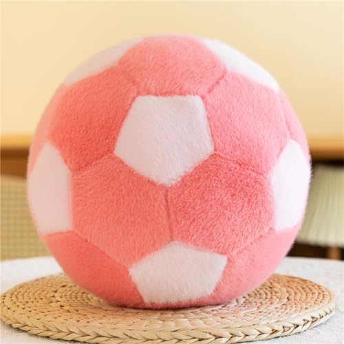 Uixxducc Plüschtier Fußball Kuscheltier Spielzeug, 3D Fußball Kissen Weich Flauschig Gefüllte Fußballkissen PP Baumwolle Fußball Plüsch Kissen Geschenk für Kinder Jungen Mädchen (25cm,Rosa-Weiß) Uixxducc Plüschtier Fußball Kuscheltier Spielzeug, 3D Fußball Kissen Weich Flauschig Gefüllte Fußballkissen PP Baumwolle Fußball Plüsch Kissen Geschenk für Kinder Jungen Mädchen (25cm,Rosa-Weiß) von Uixxducc