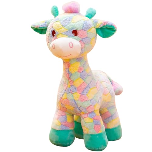Uixxducc Plüschtier Giraffe Plüsch Kuschelweiches Giraffe Stofftier PlüschKissen Plüsch Spielzeug für Mädchen, Jungen & Babys Kinder Geburtstage Geschenke (50cm) von Uixxducc