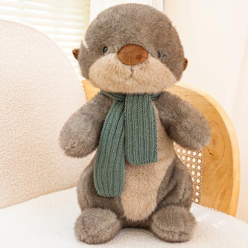 Uixxducc Plüschtier Otter Kuscheltier 25/40cm Stofftier aus weichem Plüsch Niedlicher Plushies Kuscheltiere zum Kuscheln und Spielen, für Kinder & Erwachsene, tolle Geschenkidee (25cm) von Uixxducc