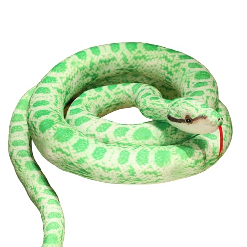 Uixxducc Plüschtier Riesige Schlange Kuscheltier Realistisches Schlange Stofftier Python Plüschtiere Spielzeug Geschenk für Kinder (E,200CM) von Uixxducc