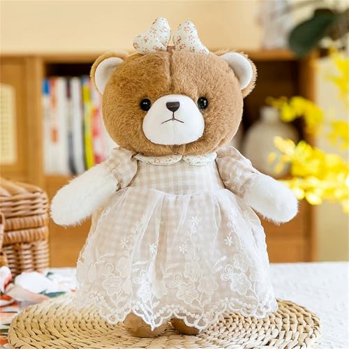 Uixxducc Teddybär 28 cm, Stofftier Teddy, Kuscheltier Bär Aus Plüsch, Zum Kuscheln Und Spielen Für Babys & Kinder Stofftier Geschenk (C) von Uixxducc