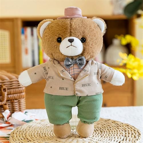 Uixxducc Teddybär 28 cm, Stofftier Teddy, Kuscheltier Bär Aus Plüsch, Zum Kuscheln Und Spielen Für Babys & Kinder Stofftier Geschenk (D) von Uixxducc