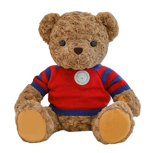 Uixxducc Teddybär Kuscheltier, Plüsch-Bär, Teddy Plüschtier Teddybären Stofftier Spielzeug Dekozimmer Kissen, Bär Schmusetier Geschenke für Kinder Mädchen, Geburtstag, Valentinstag (Rot,25CM) von Uixxducc