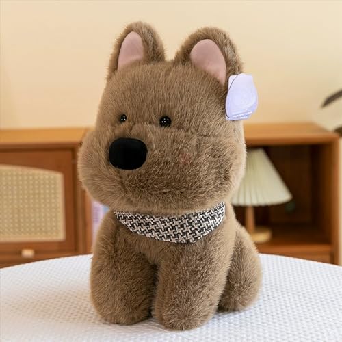 Uixxducc West Highland Hunde Plüschtiere Hund Westhighland-Terrier Kuscheltier Spielzeug Stofftier Plush Geschenk Für Kinder Jungen Mädchen (35cm,Braun) von Uixxducc