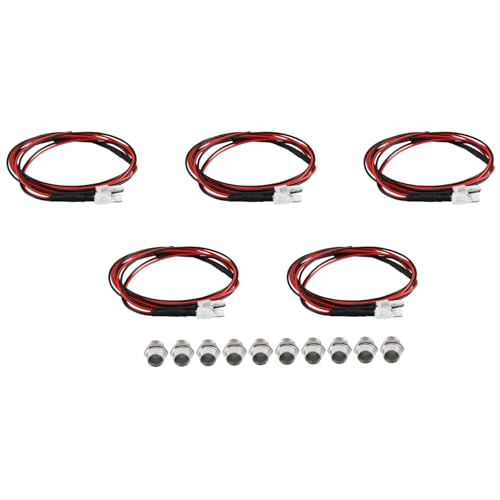 Ujjdwiurgh 5 Stück 2LED 5 mm Scheinwerfer RC Zubehör LED-Leuchten für 1/10 Modell Drift Car Fahrzeug, Ujjdwiurgh 5 Stück 2LED 5 mm Scheinwerfer RC Zubehör LED-Leuchten für 1/10 Modell Drift Car Fahrzeug, von Ujjdwiurgh