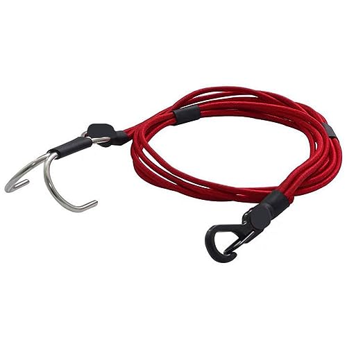 Ujjdwiurgh Autogehäuse mit fester elastischer Kordel für 1/10 RC Crawler Car TRX4 Trx6 SCX10 Rescue Trailer Strap Haken Upgrade Teile, Rot von Ujjdwiurgh