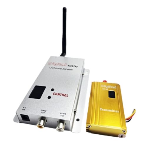 Ujjdwiurgh FPV 1,2 GHZ, 1,2 G, 1500 mW, 8 Kanäle, kabelloser Sender und 12-K-Empfänger, professionelles Set für RC FPV-Drohne Ujjdwiurgh FPV 1,2 GHZ, 1,2 G, 1500 mW, 8 Kanäle, kabelloser Sender und 12-K-Empfänger, professionelles Set für RC FPV-Drohne von Ujjdwiurgh