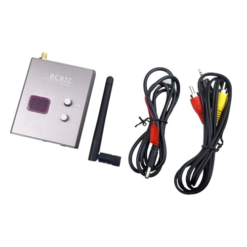 Ujjdwiurgh RC832 FPV-Empf?nger 5,8 GHz 48CH RC832 AV-Empf?nger mit Antenne f¨¹r FPV Multicopter RC Quadcopter von Ujjdwiurgh