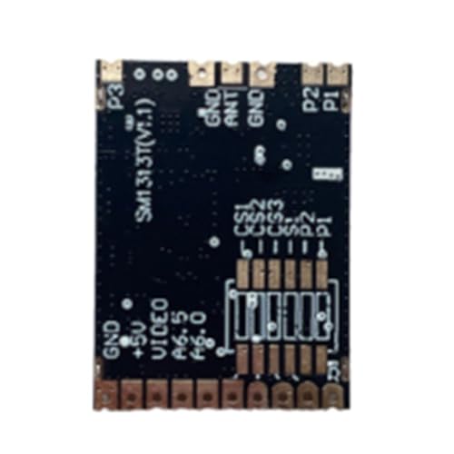Ujjdwiurgh SM1313T 1,2,6 W Sender 16 Kanal Drahtloses Video-Audio-Bildübertragungsmodul Leistung Einstellbar für FPV-Drohne von Ujjdwiurgh