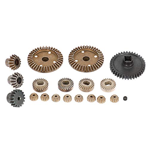 Ujjdwiurgh für A949 A959 A969 A979 A959-B A969-B A979-B RC Auto Ersatzteile Upgrade Metalldifferentialgetriebe 27T42T Getriebe von Ujjdwiurgh