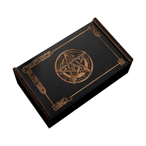 Holz Tarot Karte Lagerung Fall Tragbare Tarot Karten Box Astrologys Wahrsagerei Lagerung Fall Push Pull Karte Container von Ukbzxcmws