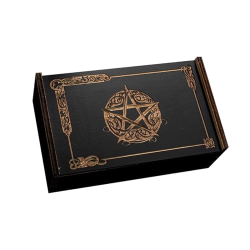 Holz Tarot Karte Lagerung Fall Tragbare Tarot Karten Box Astrologys Wahrsagerei Lagerung Fall Push Pull Karte Container von Ukbzxcmws